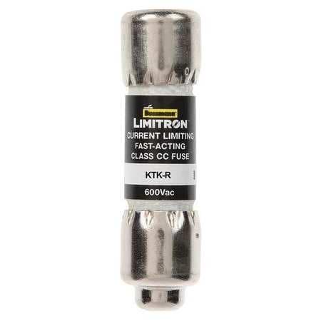 Cooper Bussmann KTK-R-3/10 LIMITRON™ KTK-R Class CC 600Vac, fast-acting fuse, 0.3 Amp