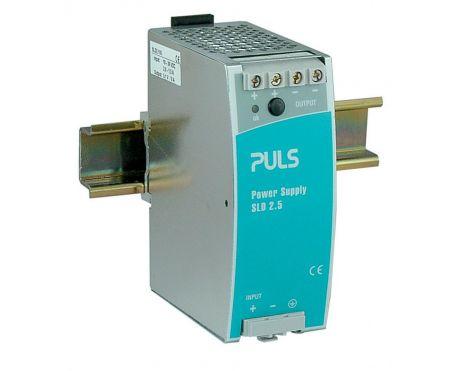 Puls SLD2.100 PULS SLD2.100 is a power supply unit featuring galvanic isolation and a DC-OK relay contact output. It serves as both an AC/DC power supply unit (PSU) and a DC/DC converter, equipped with screw-clamp connections for secure installation. The dimensions of this unit are W49mm x H124mm x D102mm, designed for DIN rail mounting, making it suitable for compact spaces. It operates with a supply voltage range of 18Vdc-36Vdc (24Vdc nominal) and delivers a rated current of 8A at 4.5Vdc with a power derating from +60°C to +70°C. The ambient air temperature for operation spans from 0 to +70 °C. The SLD2.100 consumes 2.9A at full 18Vdc output and 1.5A at full 36Vdc output, supporting both series and parallel operation. The output voltage is adjustable between 4.5-5.5Vdc, with an efficiency of 0.82 at 24Vdc input. This unit offers a rated power of 40W, a hold time of 10ms at 24Vdc input, and experiences power dissipation/losses of 8.5W at 24Vdc input with a full output load. Additionally, it features a 300ms start-up delay and maintains a ripple of 50mVpp across a frequency range of 20Hz to 20MHz at 50Ω.