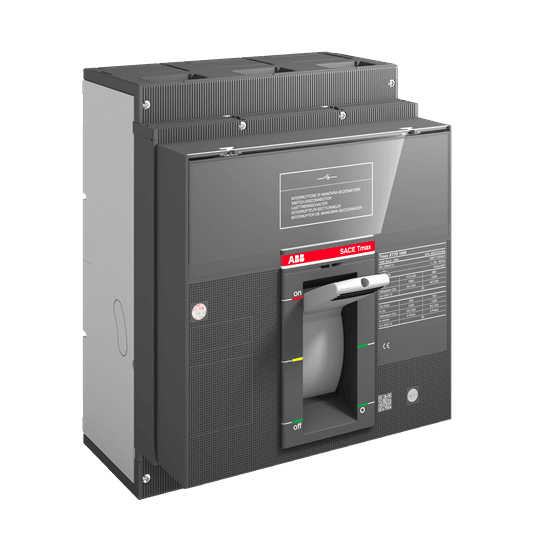 ABB Control XT7NU480CQFF000XXX Circuit breaker, XT7, 4 pole, 800 A, Ekip Touch LSIG trip, 600 VAC, UL 489