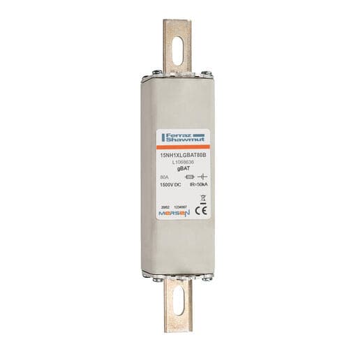 Mersen L1068636 NH-fuse-links gBAT 1500VDC direct mounting 1 80A L1068636 on Advantage Electric Supply