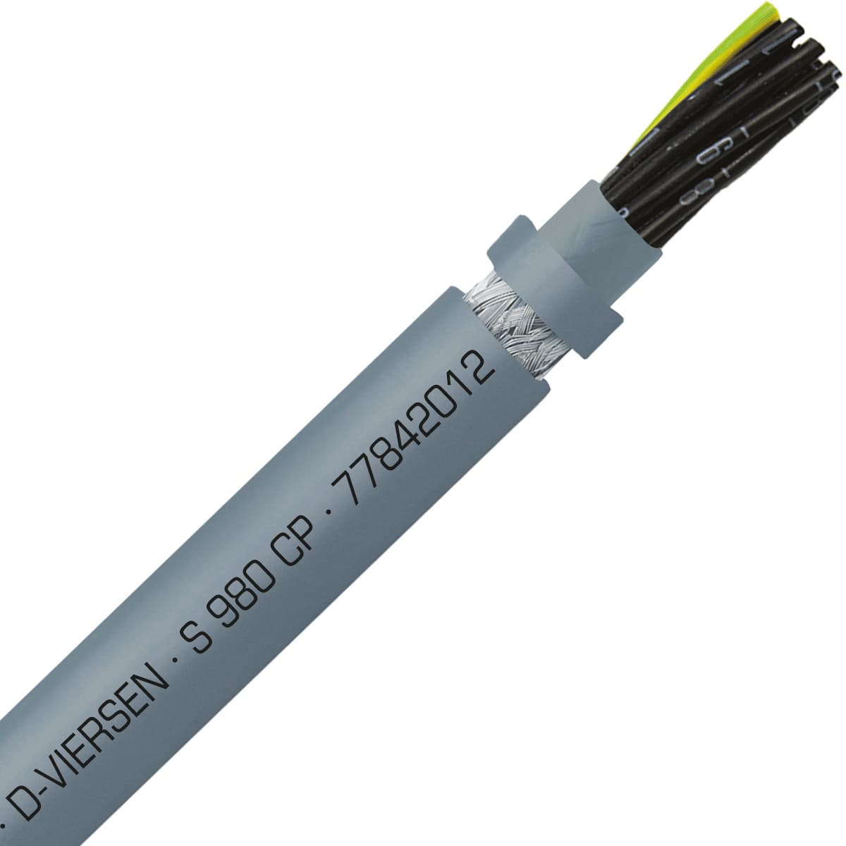 SAB 77842012 S 980 CP - 20 AWG/12c, shielded halogen-free heavy duty continuous flex PUR control cable, UL, CSA, CE, RoHS 77842012 on Advantage Electric Supply