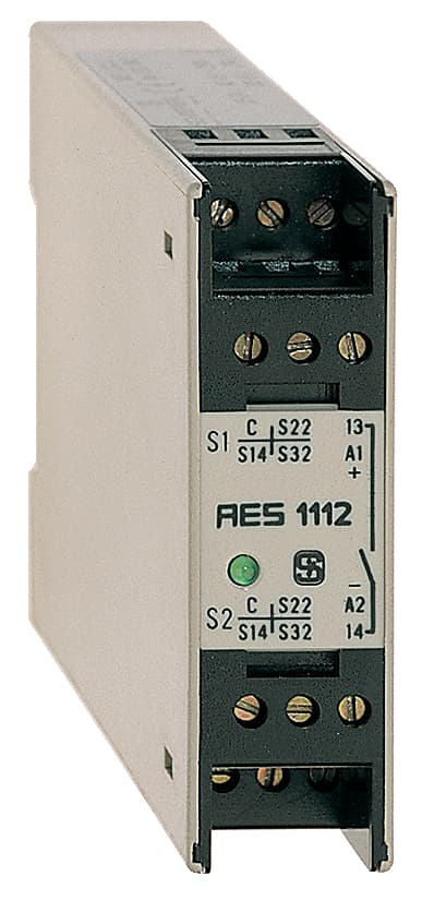 Schmersal AES 1112.1 110 VAC Safety-monitoring modules; Stop category 0; Monitoring of BNS range magnetic safety sensors; 1 safety contact, STOP 0 AES 1112.1 110 VAC on Advantage Electric Supply