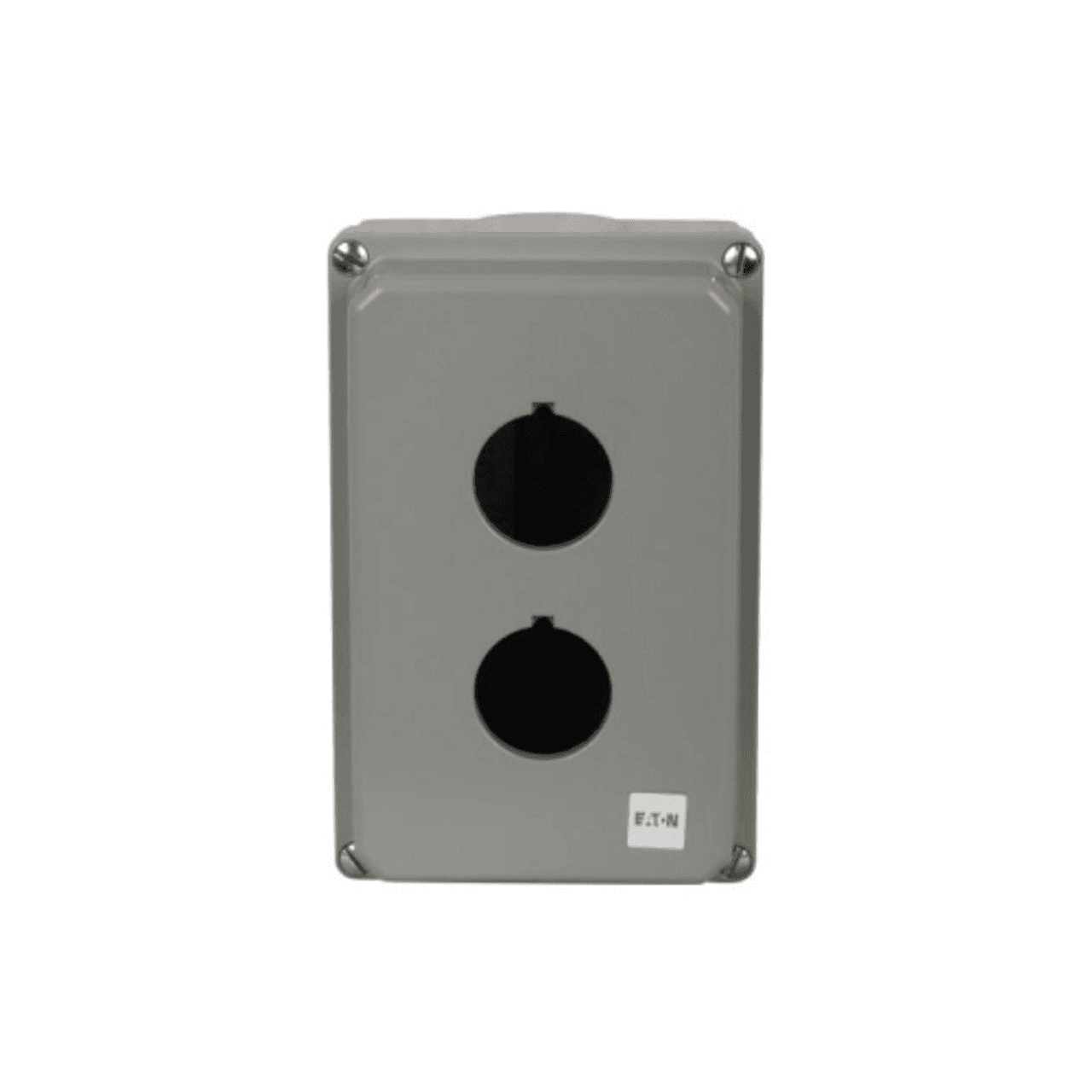 Crouse Hinds 10250TN12 5.88" x 3.88" x 3", (2) 30.5 MM Device Hole, 1-Row Vertical, Die-Cast, NEMA 4/4X/12/13, Surface Mount, In-Line, Heavy Duty, Pushbutton Enclosure 10250TN12 on Advantage Electric Supply