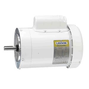 Leeson 114317 Pressure Washer; 1HP; 56C Frame Size; 1800 Sync RPM; 115/208-230 Voltage; AC; TEFC Enclosure; NEMA Frame Profile; Single Phase; 60 Hertz; C-Face; No Base; 5/8" Shaft Diameter; 12.12" Overall Length; 75 Efficiency Full Load 114317 on Advantage Electric Supply