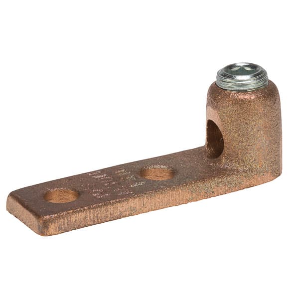 NSI Industries TL1/0-L2 1/0-4 AWG, 2 Wire, Cast Bronze Terminal Lug W/ (2) 5/16" Mtg Holes TL1/0-L2 on Advantage Electric Supply