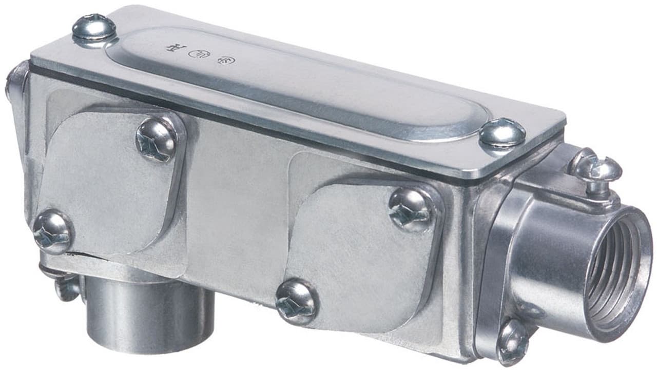 Arlington Industries 930 AnyBODY™ Metallic Conduit Body, 1/2", Silver, Copper-Free Aluminum Die-Cast 930 on Advantage Electric Supply