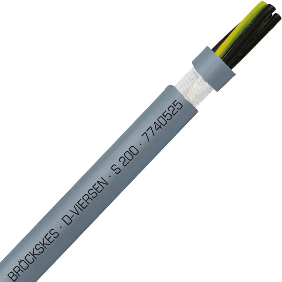 SAB 7740525 S 200 - 14 AWG/5c, halogen free continuous flex oil resistant data & control cable, CE, RoHS 7740525 on Advantage Electric Supply