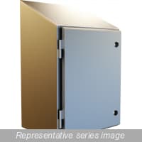 Hammond Manufacturing HWST16128SS N4X Wallmt Slope Top Encl - 16 x 12 x 8 - 304 SS HWST16128SS on Advantage Electric Supply