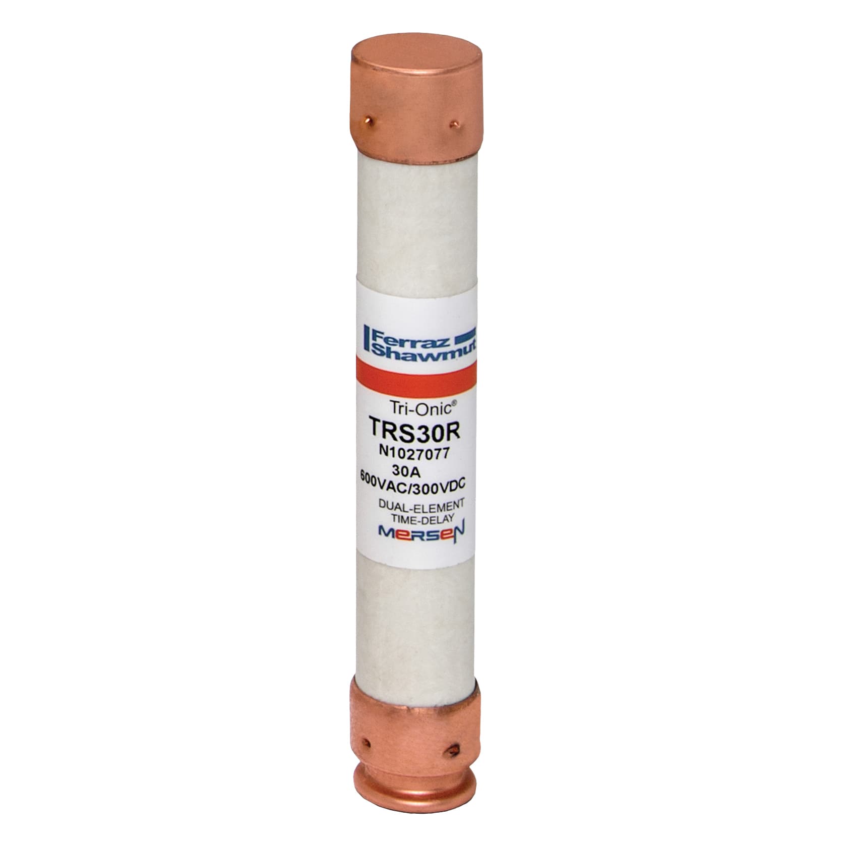 Mersen TRS30R TRS30R Mersen - Fuse TRS-R - Class RK5 - Time-Delay 600VAC 300VDC 30A Ferrule Tri-Onic® TRS30R on Advantage Electric Supply