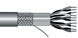 Alpha Wire 6367 SL005 Alpha Essentials Multi-Pair Cable - Foil Braid Shield - 24 AWG 7 Pair - Gray - 300V - 100ft - Alpha 6367 SL005 6367 SL005 on Advantage Electric Supply