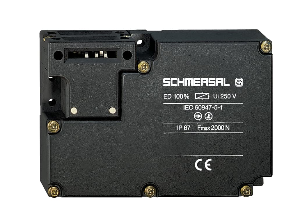 Schmersal AZM 161SK-12/12RKEU-024 Solenoid interlocks; Large wiring compartment; Manual release, rear; cable entries 4 M 16 x 1.5; Thermoplastic enclosure; Double-insulated; Interlock with protection against incorrect locking.; 130 mm x 90 mm x 30 mm; 6 Contacts; Long life AZM 161SK-12/12RKEU-024 on Advantage Electric Supply