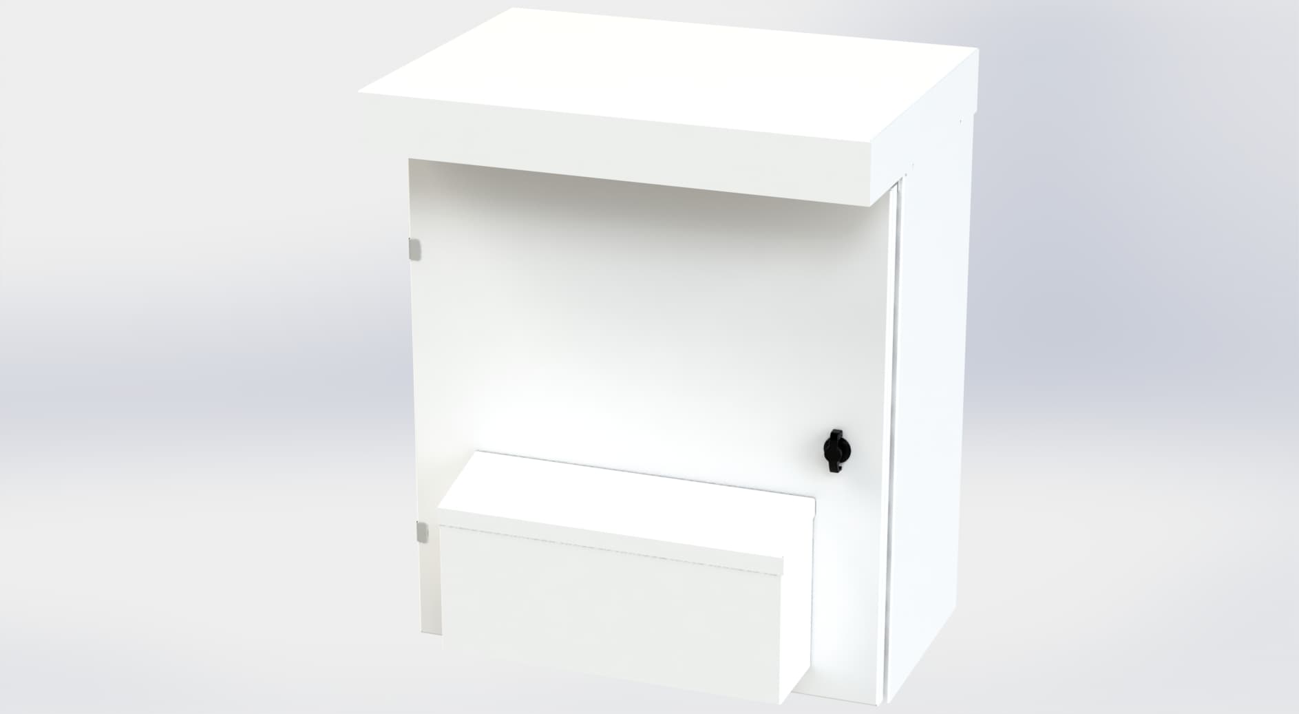 Saginaw Control SCE-29VR2412 Enclosure, Vented Type 3R, Height:29.00", Width:24.00", Depth:12.00", White powder coating inside and out. Optional sub-panels are powder coated white. SCE-29VR2412 on Advantage Electric Supply