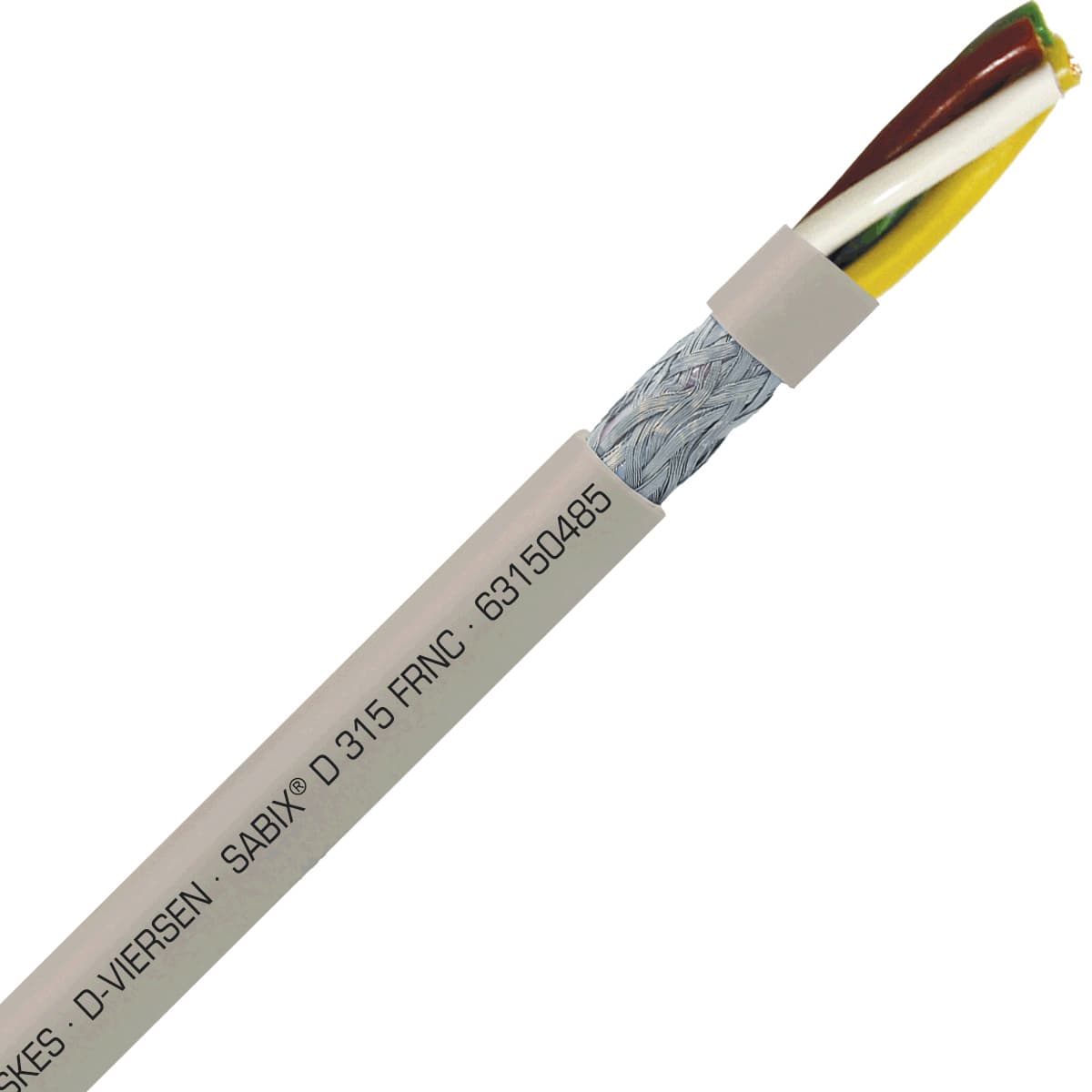SAB 63150485 SABIX D 315 FRNC -16 AWG/4c, halogen-free flame retardant flexible SABIX data cable, CE, RoHS 63150485 on Advantage Electric Supply