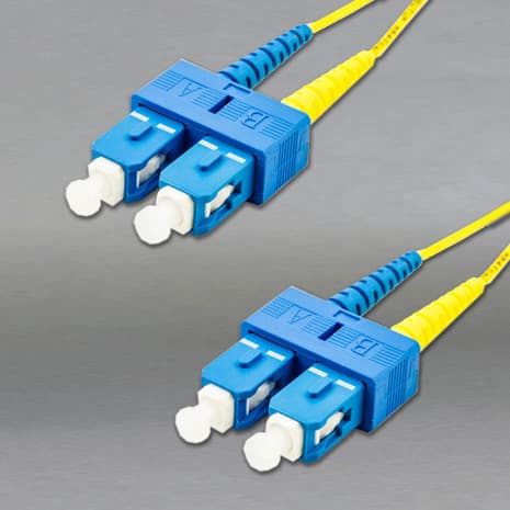 DINSpace 238080003M 3 Meter SC/SC Singlemode (9/125) Duplex Fiber Patch Cable 238080003M on Advantage Electric Supply