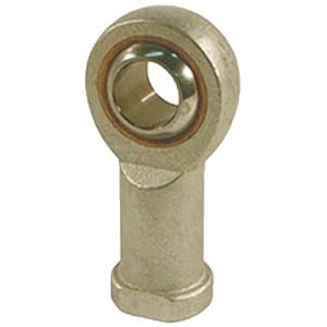 Leeson GIKR5-PB 5MM Bore; 6MM Housing Width; Female; M5 X 0.8; Right Hand; Spherical Plain Bearing; Steel Outer Member; Steel Ball; Bronze Liner; 8MM Ball Width; Not Relubricatable; Open Enclosure GIKR5-PB on Advantage Electric Supply