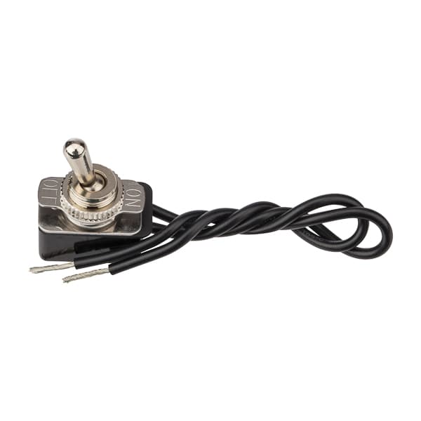 NSI Industries 78150TW 78150TW NSI - Toggle Switch SPST 10 Amps On-Off Circuit Bat Br/Ni Wire Connection 78150TW on Advantage Electric Supply