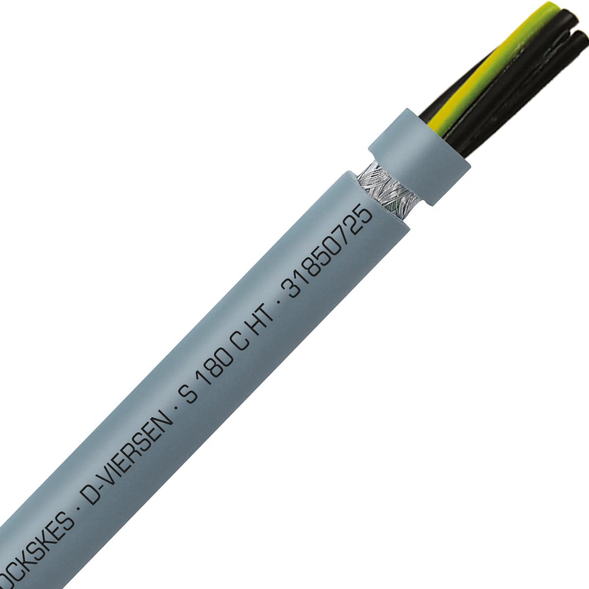 SAB 31850725 S 180 C HT - 14 AWG/7c, high temperature silicone continuous flex shielded control, CE, RoHS 31850725 on Advantage Electric Supply