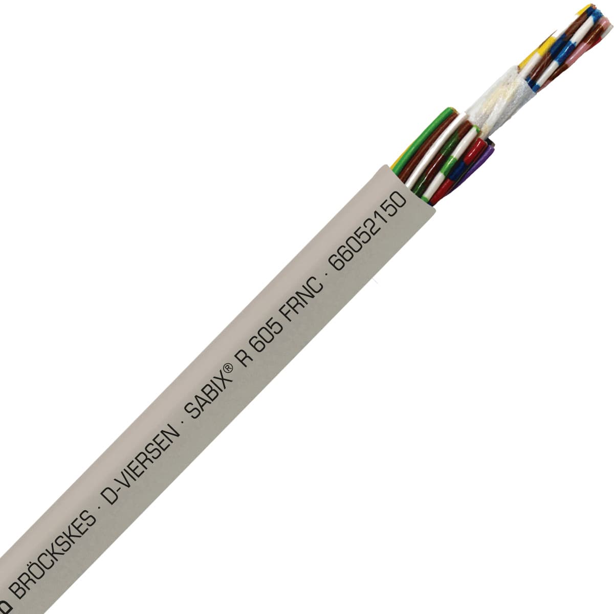 SAB 66052150 SABIX R 605 FRNC - 20 AWG/21c, halogen-free flame retardant rail data cable, CE, RoHS 66052150 on Advantage Electric Supply
