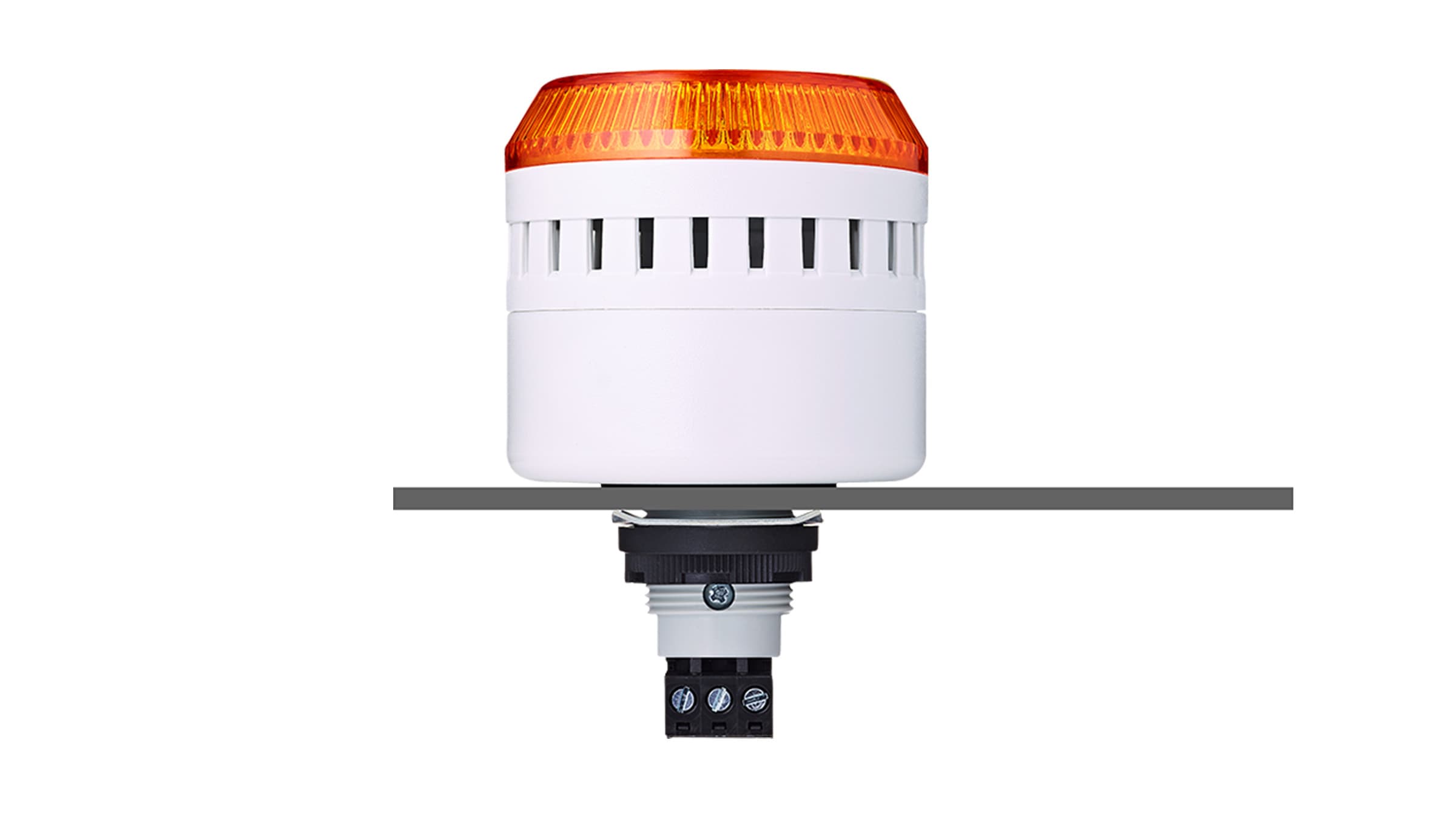 Sprecher + Schuh 814111405 Sprecher + Schuh 814111405 - ELG LED panel mount buzzer 24 V AC/DC amber, grey 814111405 on Advantage Electric Supply