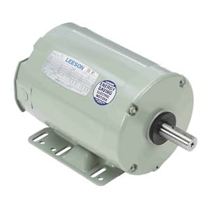 Leeson 120377 Multi Phase; 1-1/2HP; 143TZ Frame Size; 3600 Sync RPM; 208-230/460 Voltage; AC; TENV Enclosure; NEMA Frame Profile; Three Phase; 60 Hertz; Rigid; Base; 7/8" Shaft Diameter; 3-1/2" Base to Center of Shaft; 11.34" Overall Length 120377 on Advantage Electric Supply