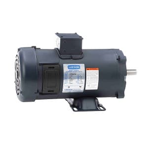 Leeson 109101 Permanent Magnet; 1HP; S56C Frame Size; 1800 Sync RPM; 36 Voltage; DC; TEFC Enclosure; NEMA Frame Profile; C-Face and Rigid Mounted; Base; 5/8" Shaft Diameter; 3-1/2" Base to Center Height; 13.82" Overall Length; 82.8 Efficiency Full Load 109101 on Advantage Electric Supply
