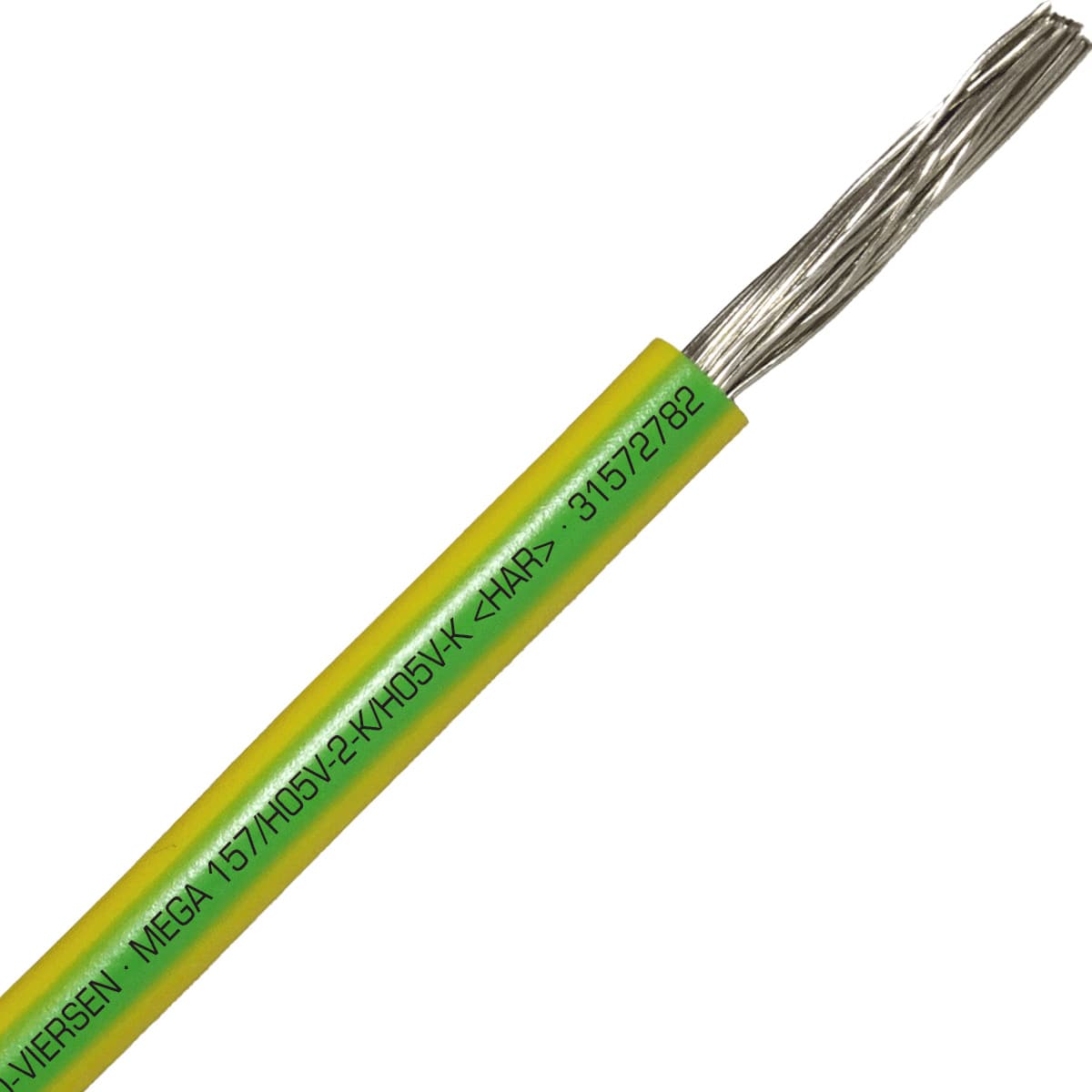 SAB 31572782 MEGA 157/H05V2-K/H05V-K (HAR/UL/CSA/CE) - 16 AWG hook-up wire, Green/Yellow 31572782 on Advantage Electric Supply