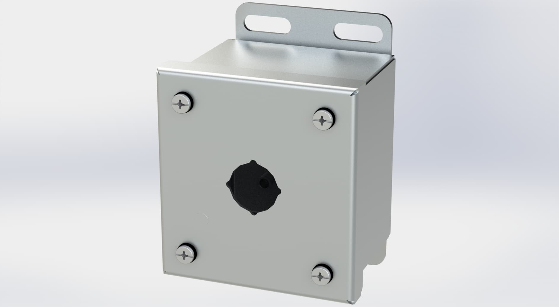 Saginaw Control SCE-1PBSSI S.S. PB Enclosure, Height:3.50", Width:3.25", Depth:2.75", #4 brushed finish on all exterior surfaces. SCE-1PBSSI on Advantage Electric Supply