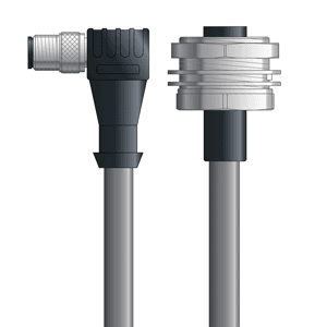 Lapp DN4110081F05 DN4110081F05 - LAPP UNITRONIC® DeviceNet Cordsets 14 & 18 AWG / 1 + 1 pair Bus - Gray PVC - M12 Male 90 deg / 7/8 in Female Bulkhead connectors - 5m DN4110081F05 on Advantage Electric Supply