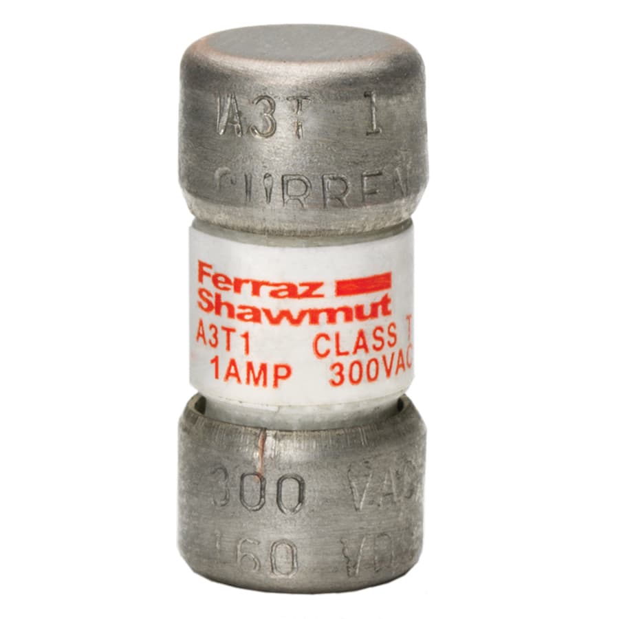 Mersen A3T1 A3T1 Mersen - Fuse A3T - Class T - Fast-Acting 300VAC 160VDC 1A Ferrule Amp-Trap® A3T1 on Advantage Electric Supply