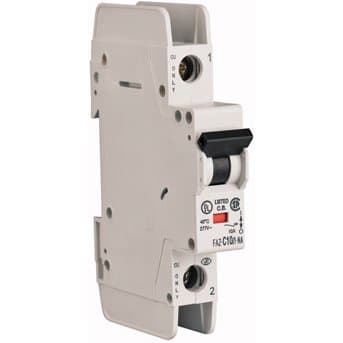 Eaton FAZ-B8/1-RT Miniature circuit breaker, 1 pole, 8 A, B trip curve, 277/480 VAC, ring-tongue terminals, UL489 FAZ-B8/1-RT on Advantage Electric Supply