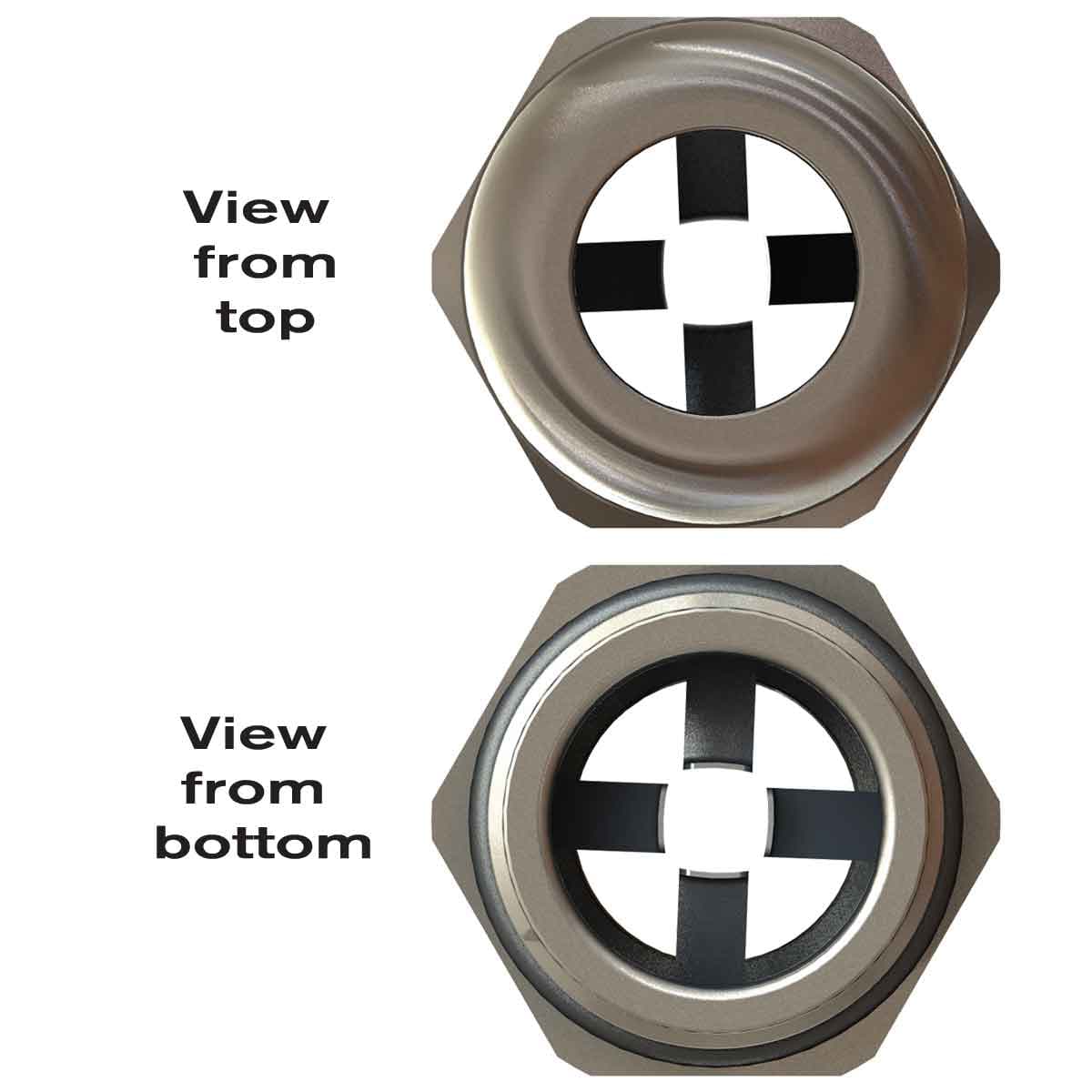 SAB EP2-16L SAB EP2-16L Nickel Plated Brass EMC-2 Grounding Gland with longer PG 16 threads EP2-16L on Advantage Electric Supply