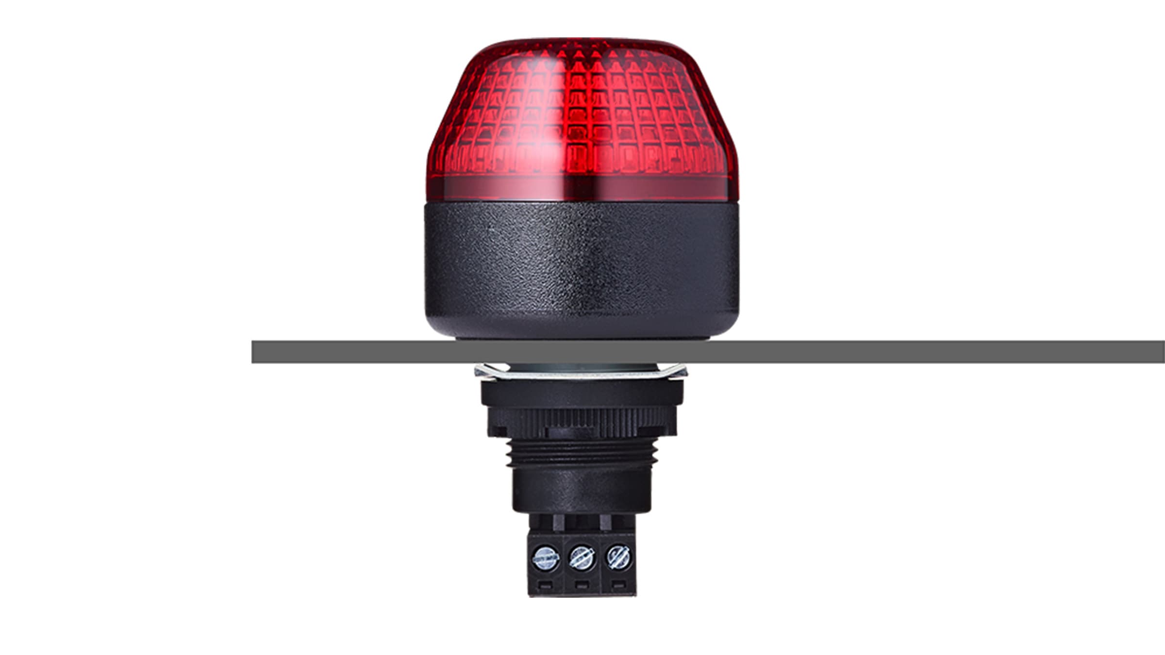 Sprecher + Schuh 801522313 Sprecher + Schuh 801522313 - ICM M22 panel mount LED multi strobe beacon 230-240 V AC red, black 801522313 on Advantage Electric Supply