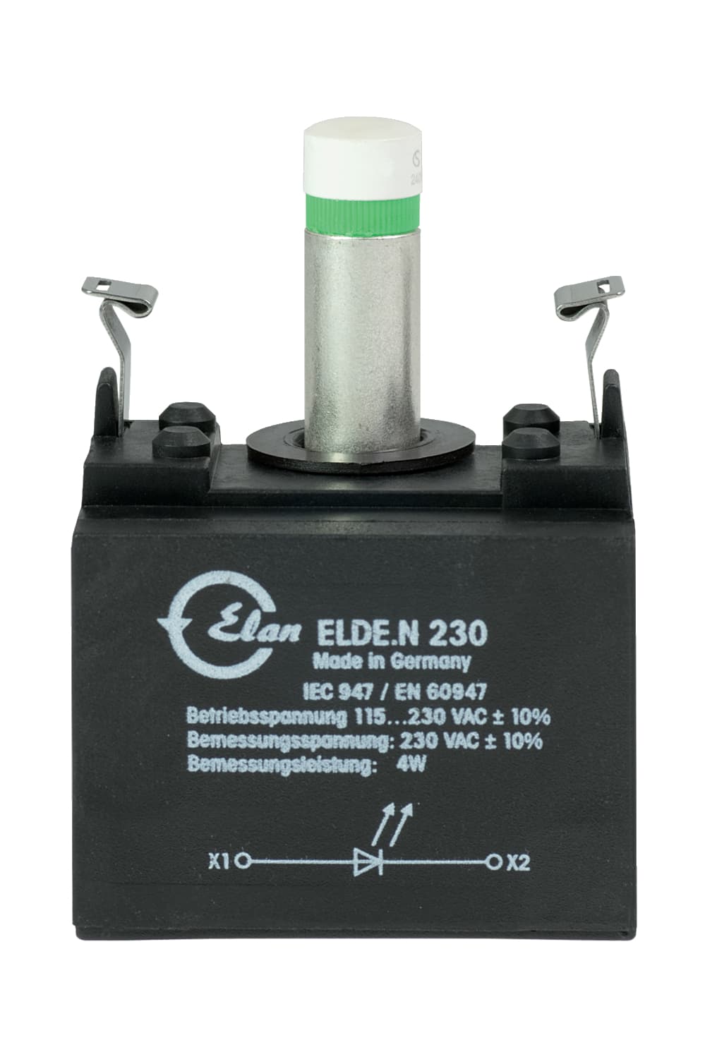 Schmersal ELDE.NBL230 Command and signalling devices; Contact and light terminal blocks (EF/EL); Screw connection; Mounting flange position 3; blue LED; 230 VAC ELDE.NBL230 on Advantage Electric Supply