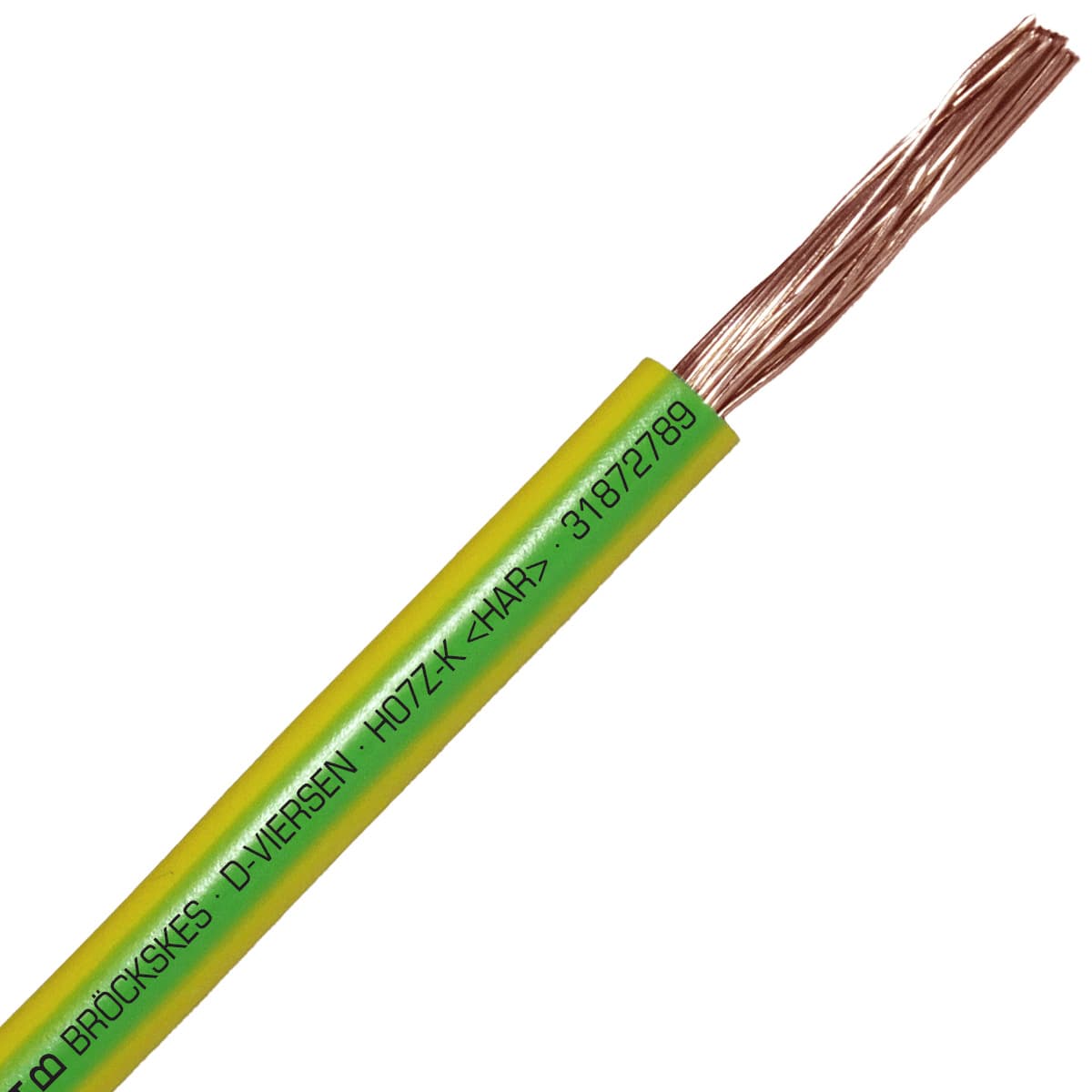 SAB 31872789 H07Z-K (HAR/CE) - 6 AWG halogen-free hook-up wire, Green/Yellow 31872789 on Advantage Electric Supply