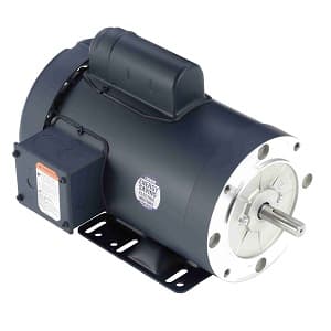 Leeson 113931 General Purpose; 2HP; 56HC Frame Size; 3600 Sync RPM; 115/208-230 Voltage; AC; TEFC Enclosure; NEMA Frame Profile; Single Phase; 60 Hertz; C-Face and Rigid; Base; 5/8" Shaft Diameter; 3-1/2" Base to Center of Shaft; 13.48" Overall Length 113931 on Advantage Electric Supply