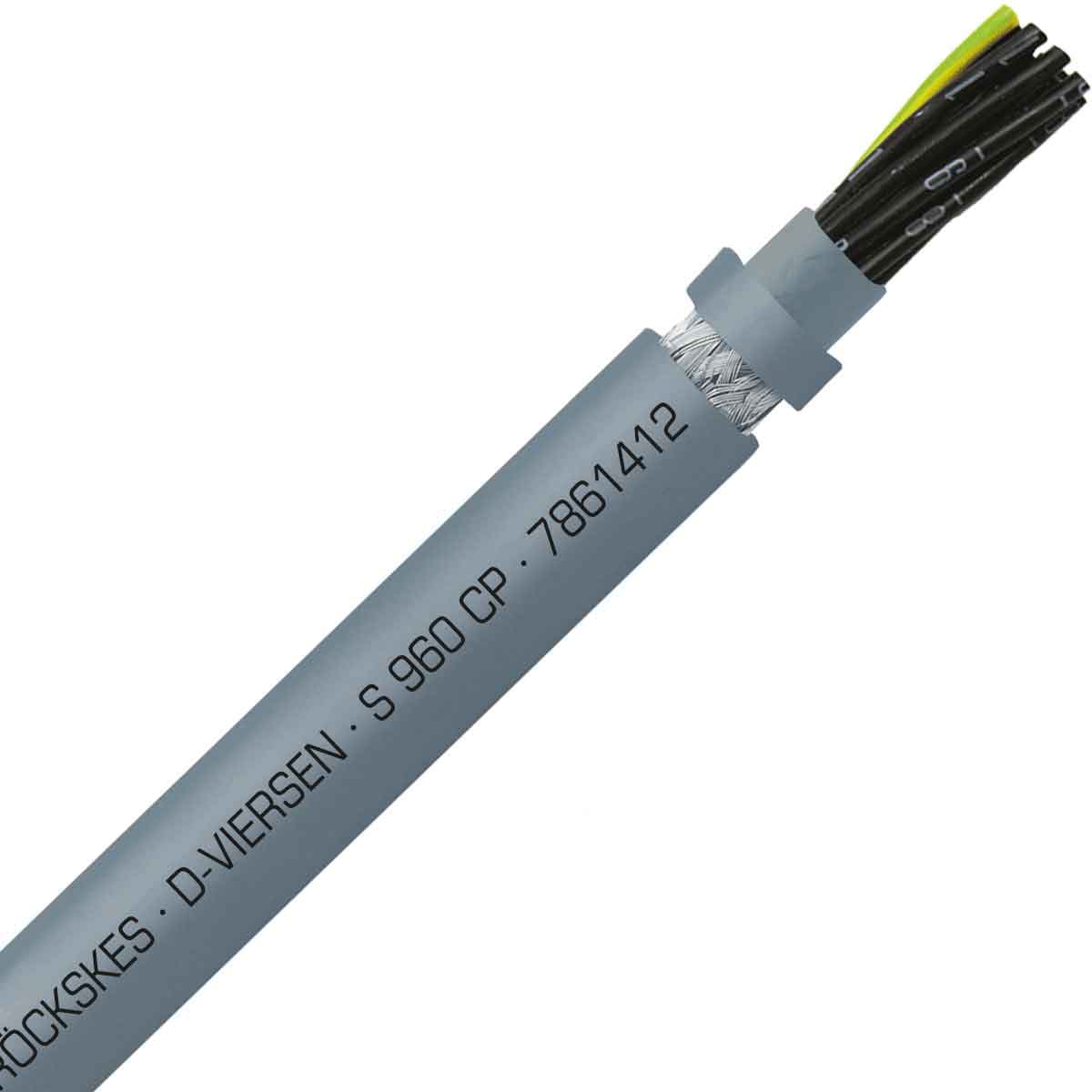 SAB 7861412 S 960 CP - 14 AWG/12c, shielded oil resistant continuous flex PUR data cable, UL, CSA, CE, RoHS 7861412 on Advantage Electric Supply
