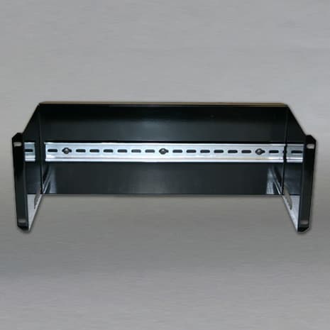 DINSpace BRKT-19DR-4U DINSpace 19-inch Rackmount DIN-Rail Adapter without cable management, 4U.SNAP 19-inch rackmount DIN-Rail adapter brackets allow you to mount standard 35mm DIN-Rail devices within your 19-inch rack or cabinet. Constructed of heavy-duty powder-coated 16-gau BRKT-19DR-4U on Advantage Electric Supply