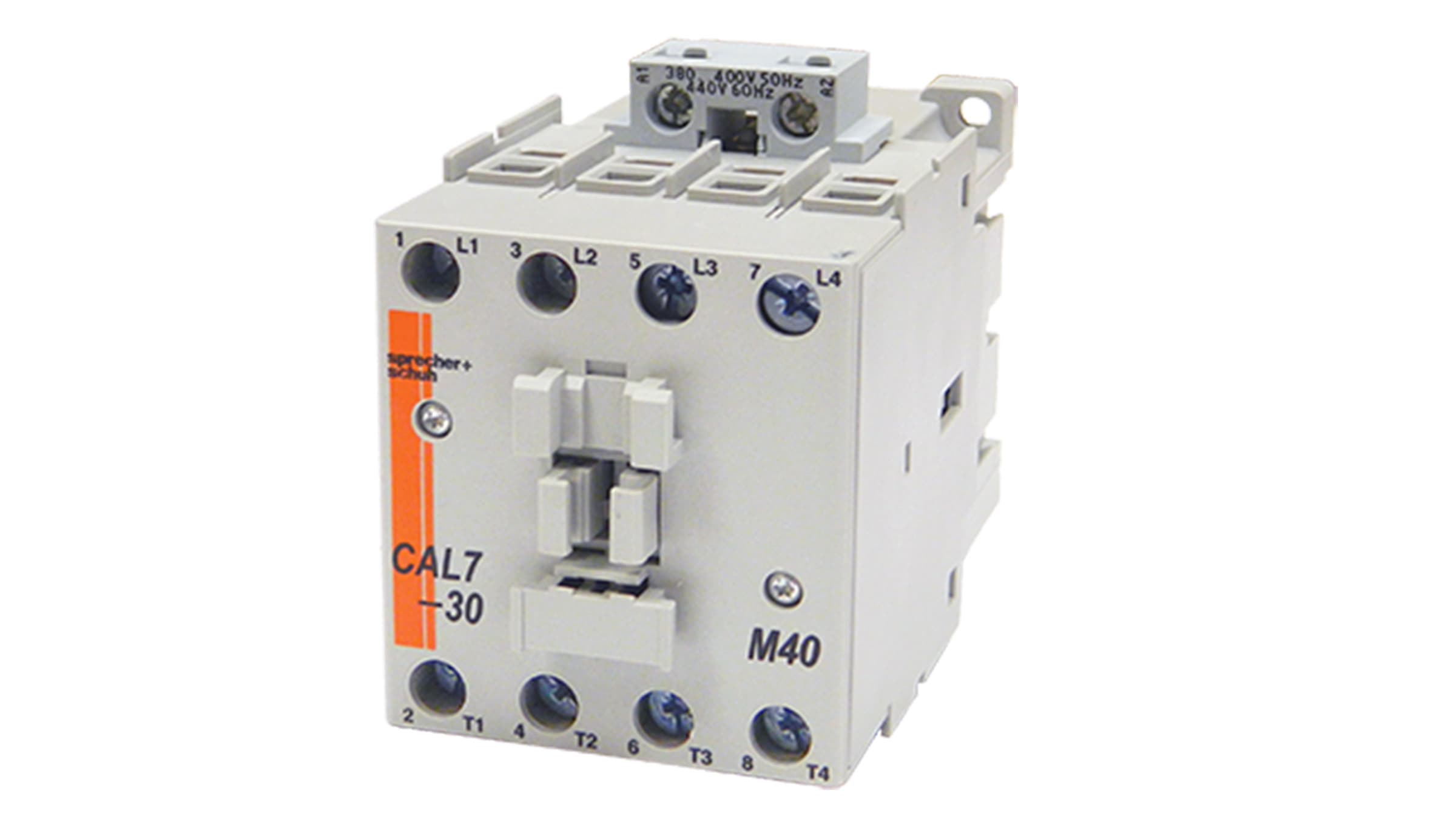 Sprecher + Schuh CAL7-30-M40-480 Sprecher + Schuh CAL7-30-M40-480 - CAL7 Contactor Lighting, Electrically Held, 30A, 440V 50Hz / 480V 60Hz AC, 4NO, CAL7-30-M40-480 on Advantage Electric Supply