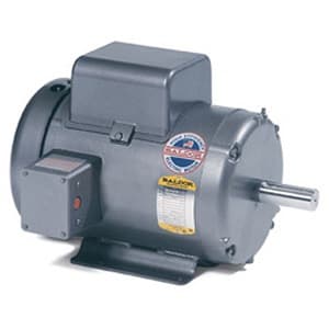 Baldor Electric Company L3703 General Purpose; 2HP; 215 Frame Size; 1200 Sync RPM; 115/230 Voltage; AC; TEFC Enclosure; NEMA Frame Profile; Single Phase; 60 Hertz; Foot Mounted; Base; 1-1/8" Shaft Diameter; 5-1/4" Base to Center of Shaft; 17.51" Overall Length L3703 on Advantage Electric Supply