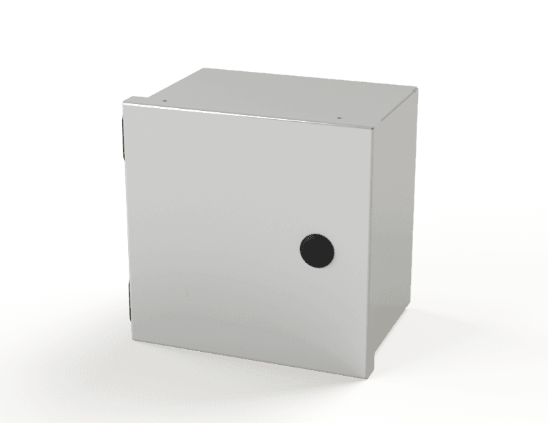 Saginaw Control SCE-8N806LP Enclosure, Nema-1, Height:8.00", Width:8.00", Depth:6.00", ANSI-61 gray powder coating inside and out. Optional sub-panels are powder coated white. SCE-8N806LP on Advantage Electric Supply