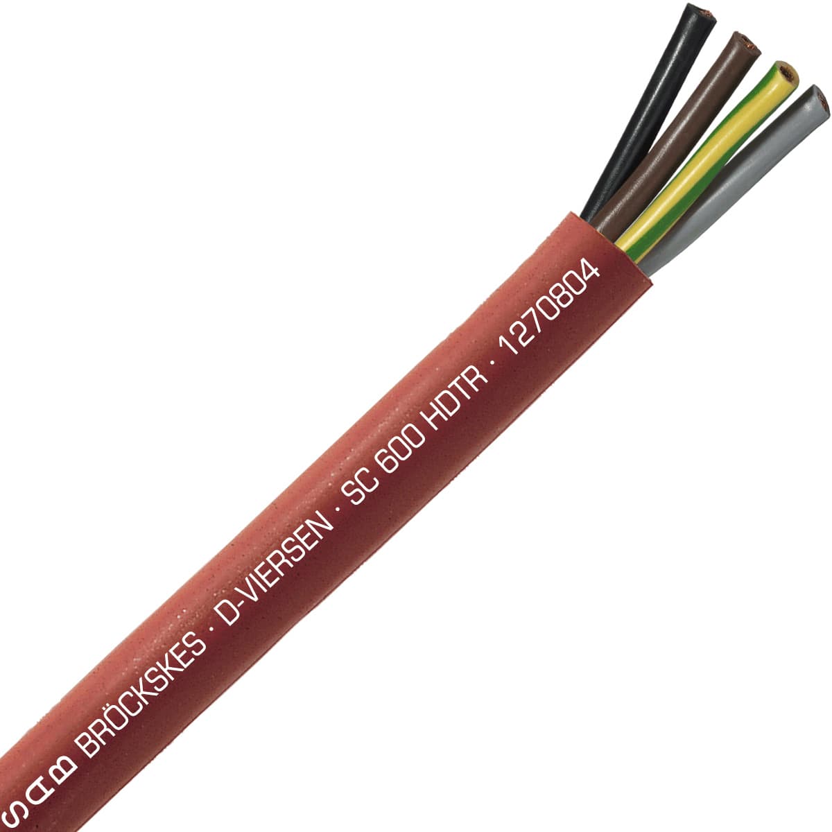 SAB 1270804 SC 600 HDTR - 8 AWG/4c, tear resistant high temperature silicone cable, UL, CSA, CE, RoHS 1270804 on Advantage Electric Supply