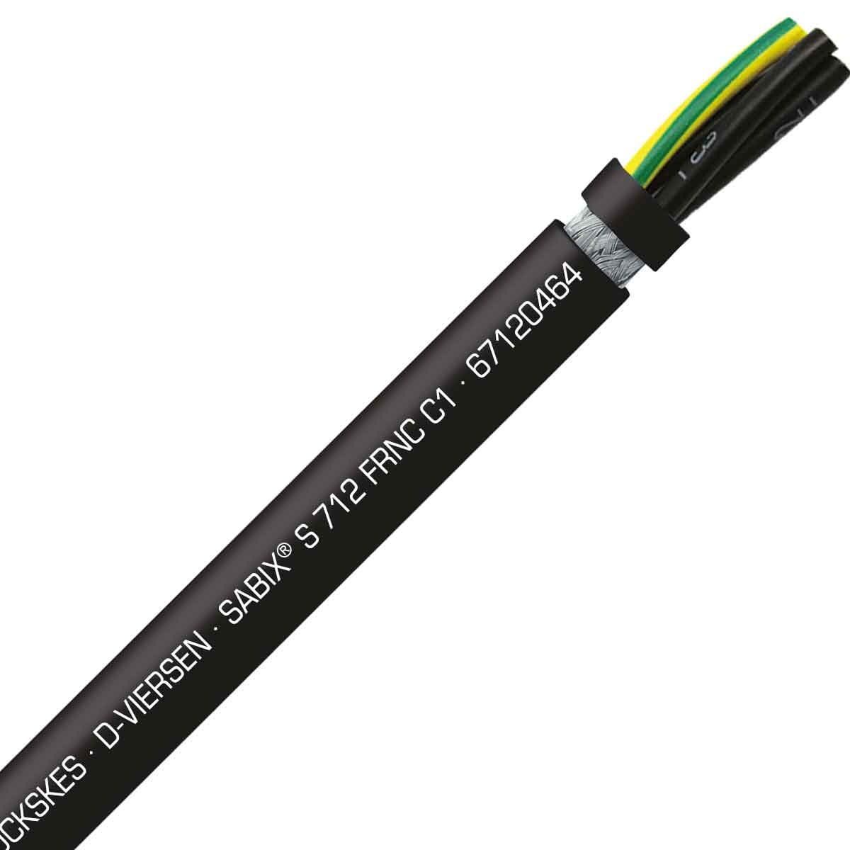 SAB 67120464 SABIX S 712 C FRNC C1 - 2 AWG/4c, shielded halogen-free flame retardant continuous flex control cable, CE, RoHS 67120464 on Advantage Electric Supply