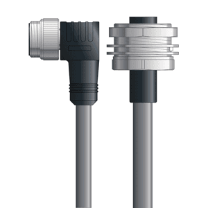 Lapp DN4110018S01 DN4110018S01 - LAPP UNITRONIC® DeviceNet Cordsets 15 & 18 AWG / 1 + 1 pair Bus - Gray PVC - 7/8 in Male 90 deg / 7/8 in Female Bulkhead connectors - 1m DN4110018S01 on Advantage Electric Supply