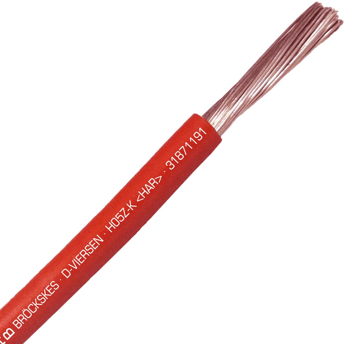 SAB 31871191 H07Z-K (CE) - 2 AWG halogen-free hook-up wire, Red 31871191 on Advantage Electric Supply