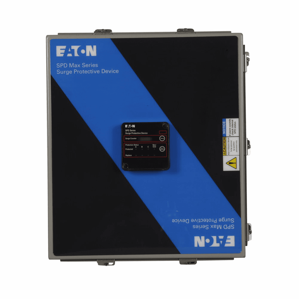 Eaton SPM600240D1U SPM600240D1U Eaton - Surge Protective Device, Max series, Two modules, 600 kA per phase, 240 Delta (3W+G), Basic, NEMA 4 with internal terminal breaker SPM600240D1U on Advantage Electric Supply