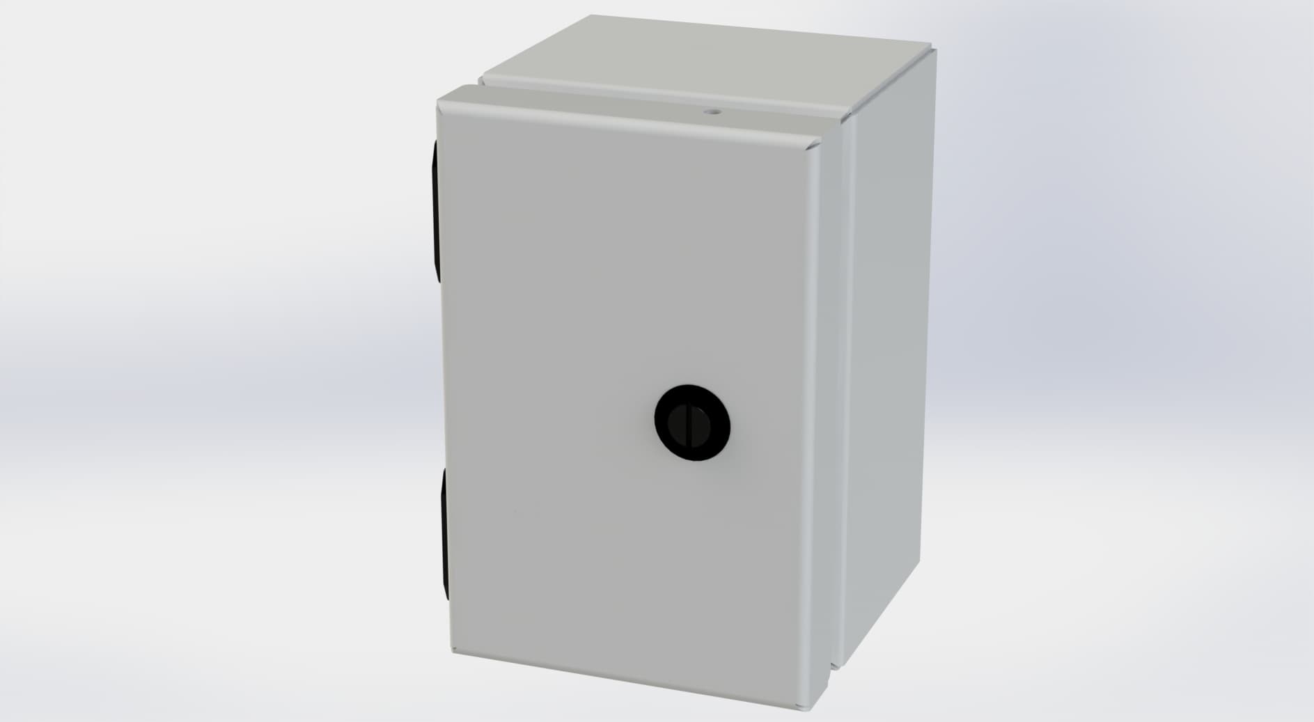 Saginaw Control SCE-604ELJLG ELJ Enclosure, Height:6.00", Width:4.00", Depth:4.00", RAL 7035 gray powder coating inside and out. Optional sub-panels are powder coated white. SCE-604ELJLG on Advantage Electric Supply