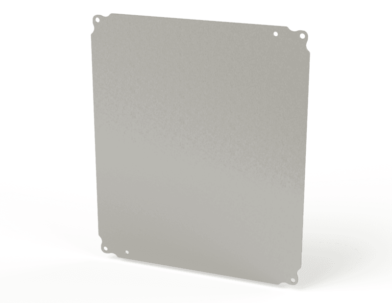 Saginaw Control SCE-14P12SS Subpanel, Type 316 SS, Height:13.00", Width:11.00", Depth:0.08", Configuration A - (Example: SCE-12P10SS). Sub-panels are made of 316/316L stainless steel with #4 brushed finish. SCE-14P12SS on Advantage Electric Supply