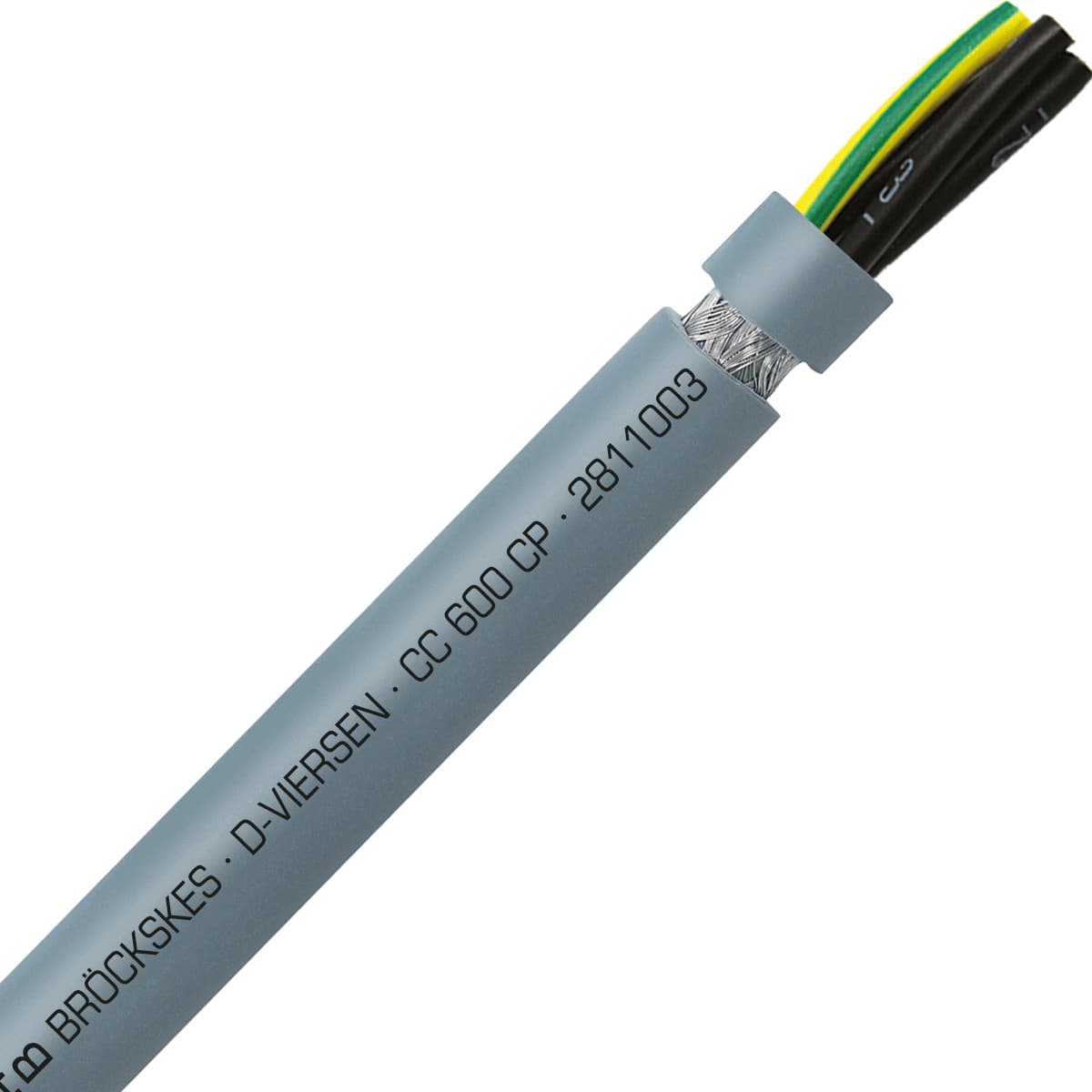 SAB 2811003 CC 600 CP - 10 AWG/3c, shielded oil resistant PUR flexible control cable, 600V, UL, CSA, CE, RoHS 2811003 on Advantage Electric Supply