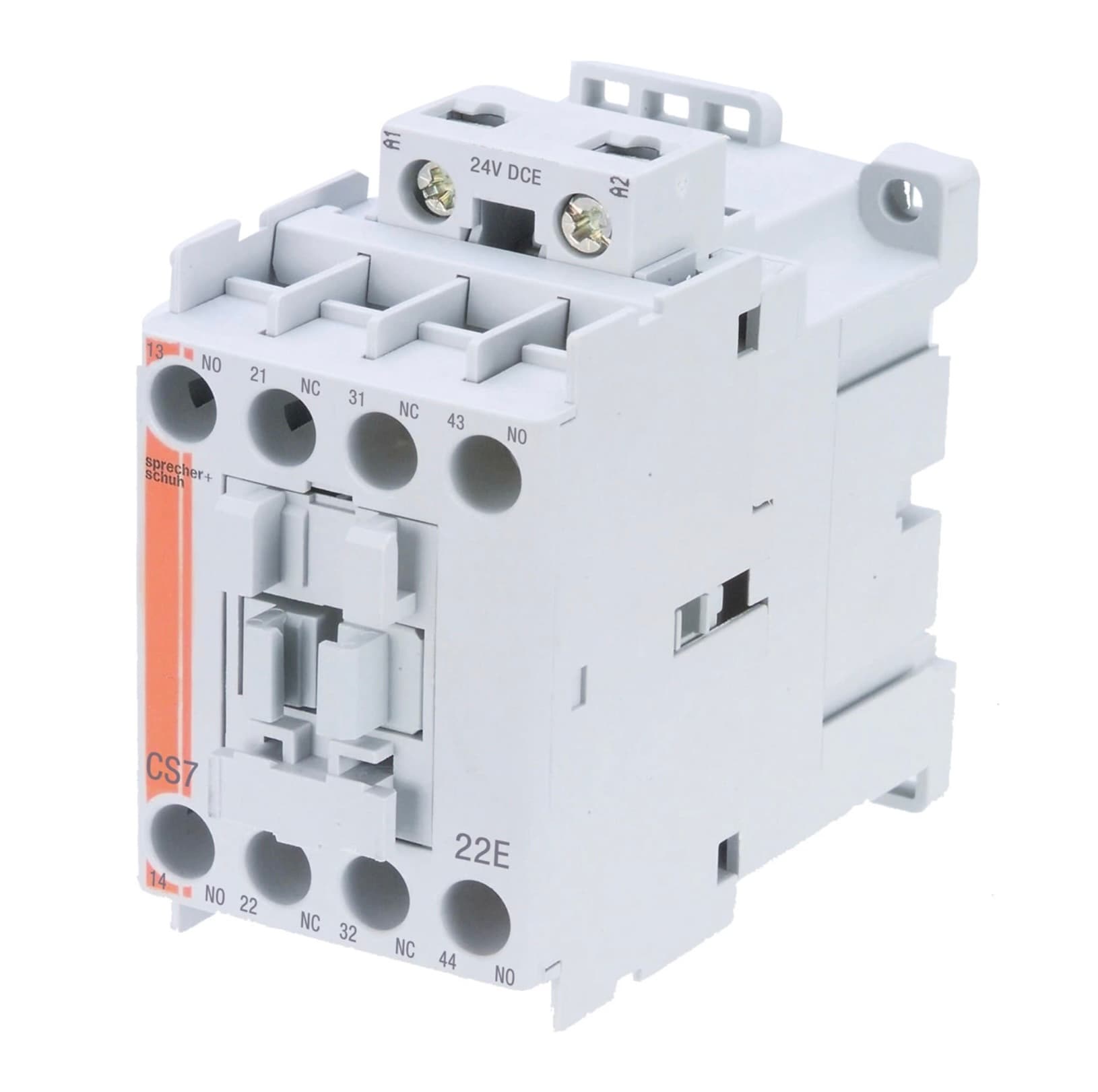 Sprecher + Schuh CS7E-31E-48E Sprecher + Schuh CS7E-31E-48E - CS7 Control Relay 4-Pole, 3NO 1NC, 48-72V DC Elec. Coil CS7E-31E-48E on Advantage Electric Supply