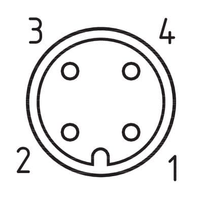 V-SK4P-M12/M8-S-G-1M-BK-2-X-A-4 on Advantage Electric Supply